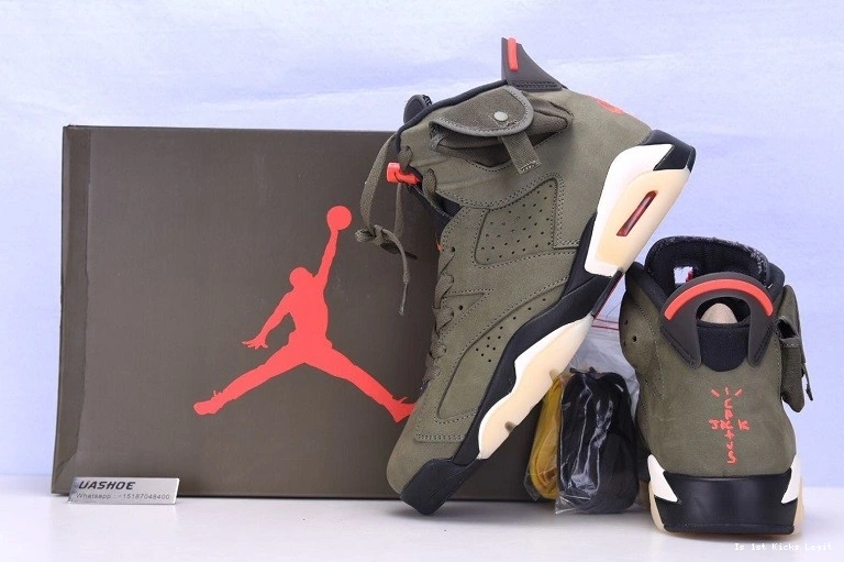 Jordan Travis 6 Air CN1084-200 Medium Jack Olive Scott Cactus 0323